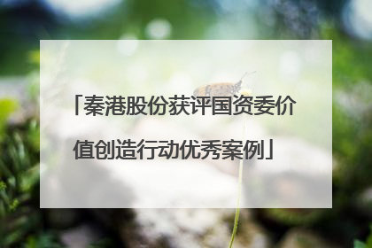 秦港股份获评国资委价值创造行动优秀案例